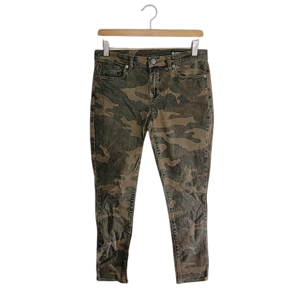 Blank NYC The Reade Crop Camo Skinny Jeans Size 27